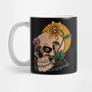Smilling skull sunny days Mug